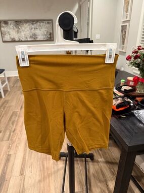 lululemon athletica High-Waist Mustard Gold Bike Shorts